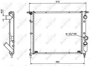 NRF 516259 - Chladič vody -