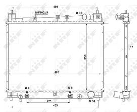NRF 53212 - Chladič vody -