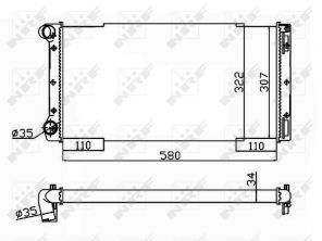 NRF 53229 - Chladič vody -