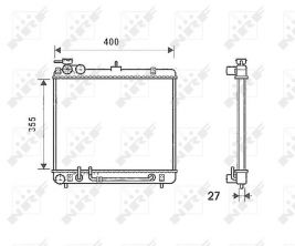NRF 53256 - Chladič vody -