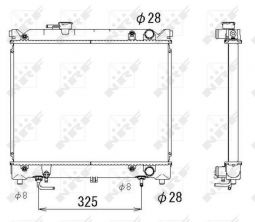 NRF 53280 - Chladič vody -