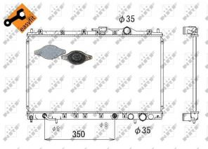 NRF 53304 - Chladič vody -