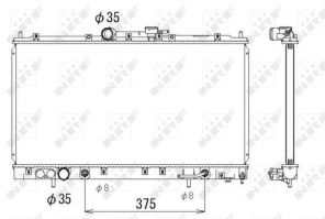 NRF 53313 - Chladič vody -