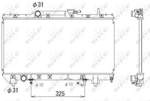 NRF 53336 - Chladič vody -