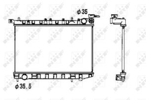 NRF 53341 - Chladič vody -