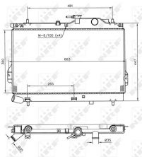 NRF 53364 - Chladič vody -