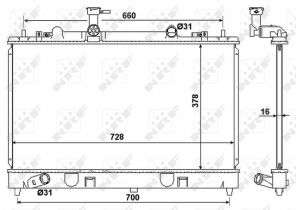 NRF 53383 - Chladič vody -