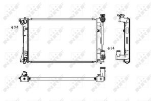 NRF 53394 - Chladič vody -