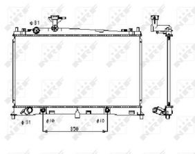 NRF 53410 - Chladič vody -