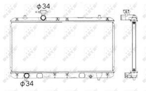 NRF 53428 - Chladič vody -