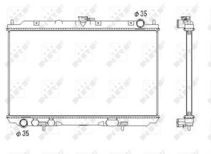 NRF 53438 - Chladič vody -