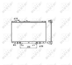 NRF 53467 - Chladič vody -