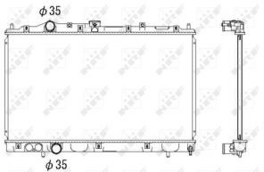 NRF 53522 - Chladič vody -