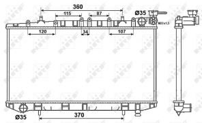 NRF 53523 - Chladič vody -