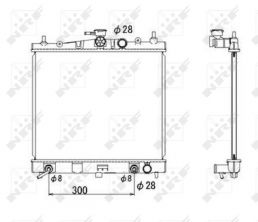 NRF 53535 - Chladič vody -
