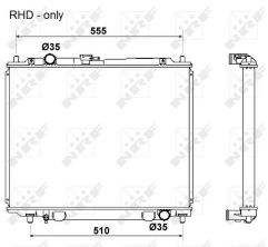 NRF 53666 - Chladič vody -