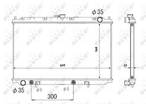NRF 53695 - Chladič vody -