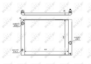 NRF 53728 - Chladič vody -