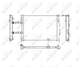 NRF 53755 - Chladič vody -