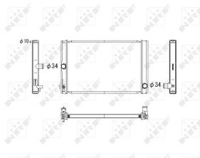 NRF 53764 - Chladič vody -