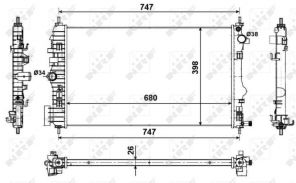 NRF 53774 - Chladič vody -