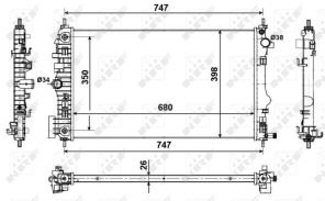 NRF 53775 - Chladič vody -
