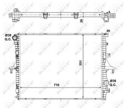 NRF 53798 - Chladič vody -