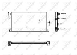 NRF 53817 - Chladič vody -