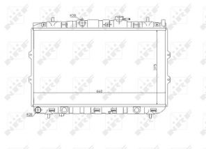 NRF 53819 - Chladič vody -