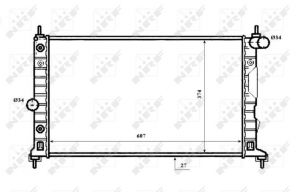 NRF 53844 - Chladič vody -