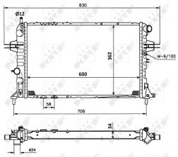 NRF 53898 - Chladič vody -