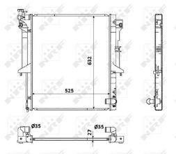 NRF 53908 - Chladič vody -