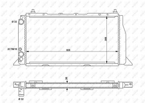 NRF 54603 - Chladič vody -