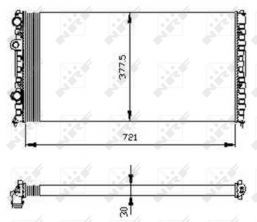 NRF 54696 - Chladič vody -