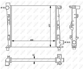 NRF 54717 - Chladič vody -