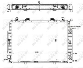 NRF 55320 - Chladič vody -