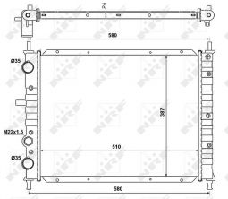 NRF 58013 - Chladič vody -