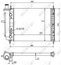 NRF 58015 - Chladič vody -