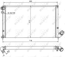 NRF 58022 - Chladič vody -