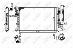 NRF 58092 - Chladič vody -