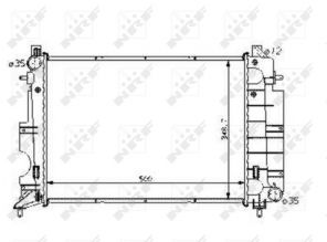 NRF 58108 - Chladič vody -