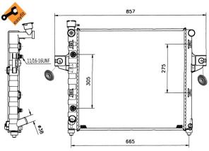 NRF 58112 - Chladič vody -
