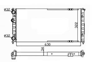 NRF 58135 - Chladič vody -