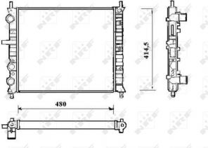 NRF 58191 - Chladič vody -