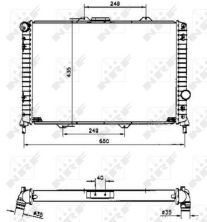 NRF 58254 - Chladič vody -