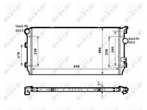 NRF 58339 - Chladič vody -