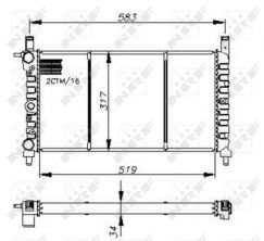 NRF 58732 - Chladič vody -