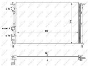 NRF 58852 - Chladič vody -