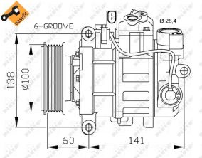 NRF 32263 - Kompresor -