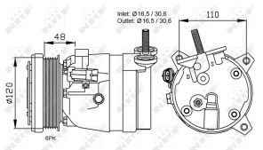 NRF 32678 - Kompresor -